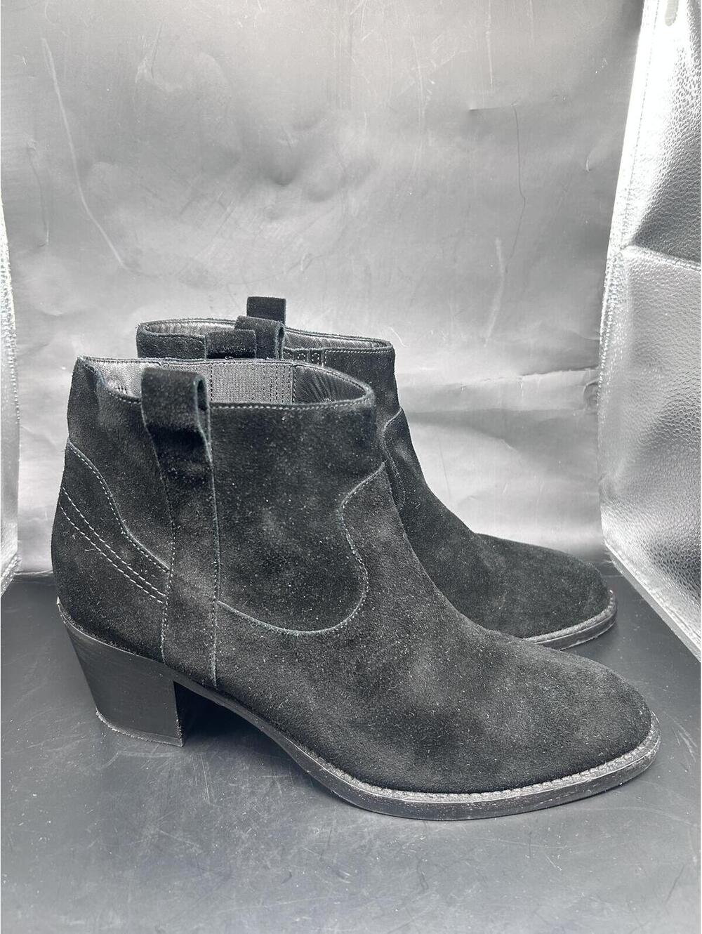 Burberry Black Suede Ankle Boots | Authentic Burberry - Picture 3 of 9
